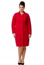Женское пальто из текстиля с воротником 8000934