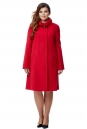 Женское пальто из текстиля с воротником 8000951