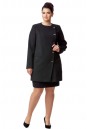 Женское пальто из текстиля без воротника 8001106