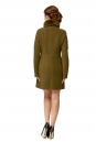 Женское пальто из текстиля с воротником, отделка песец 8001958-3