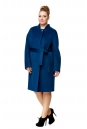 Женское пальто из текстиля с воротником 8001962