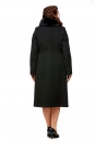 Женское пальто из текстиля с воротником, отделка песец 8002097-3