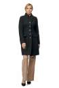 Женское пальто из текстиля с воротником 8002739