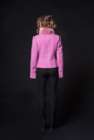 Женское пальто из текстиля с воротником, отделка искусственный мех 8002821-2