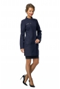Женское пальто из текстиля с воротником 8003231