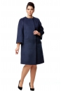 Женское пальто из текстиля без воротника 8005611