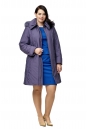 Куртка женская из текстиля с капюшоном, отделка песец 8010007-2