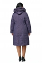 Женское пальто из текстиля с капюшоном, отделка песец 8010025-3