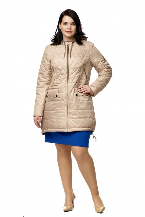 Куртка женская из текстиля с капюшоном 8010130