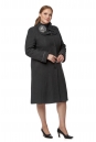 Женское пальто из текстиля с воротником 8019769
