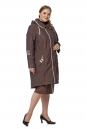 Женское пальто из текстиля с капюшоном 8019809-2