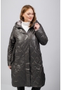 Женское пальто из текстиля с капюшоном 8023415-5