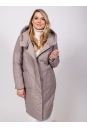 Женское пальто из текстиля с капюшоном 8023439