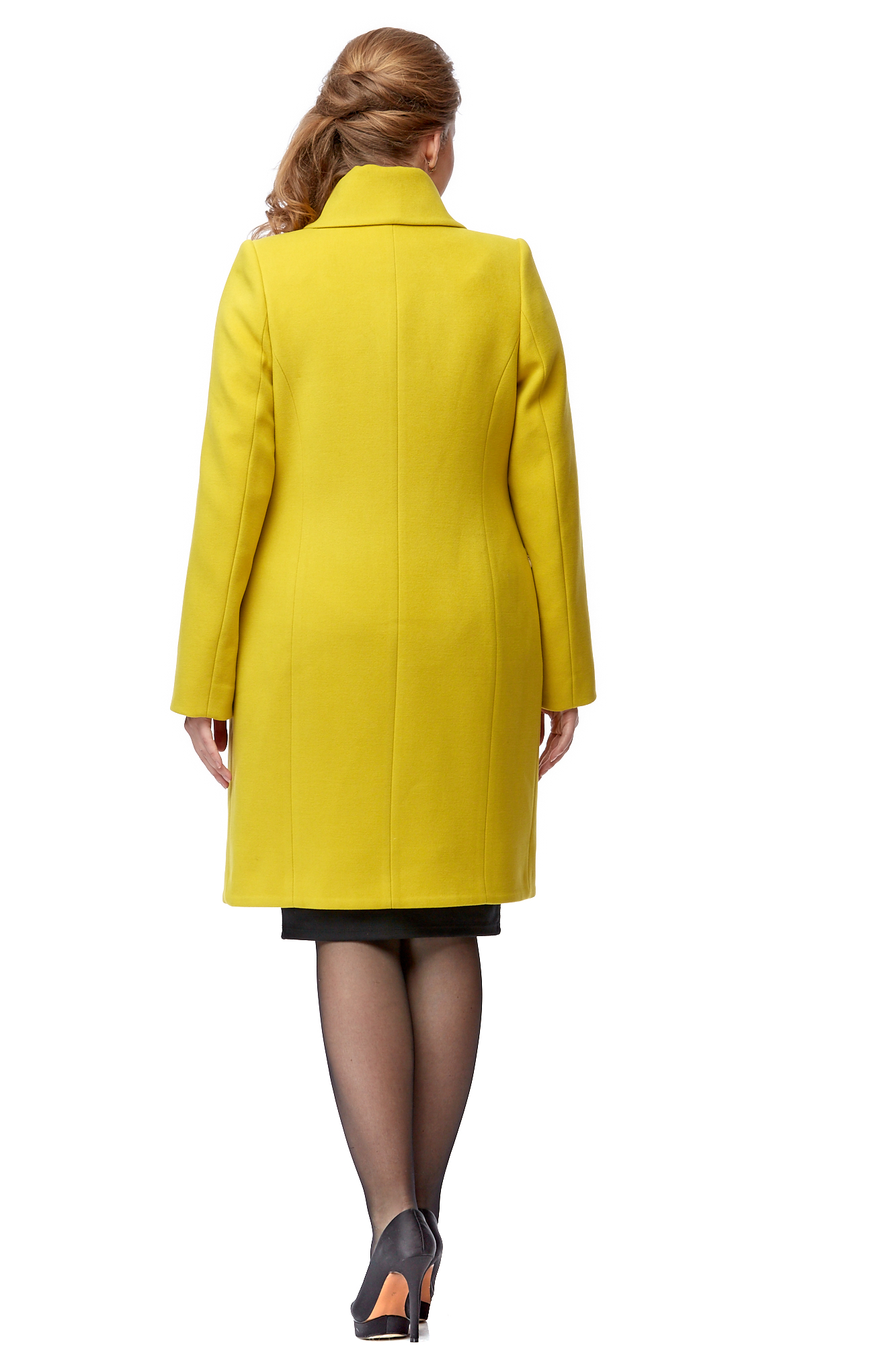 Женское пальто из текстиля с воротником 8000886-3
