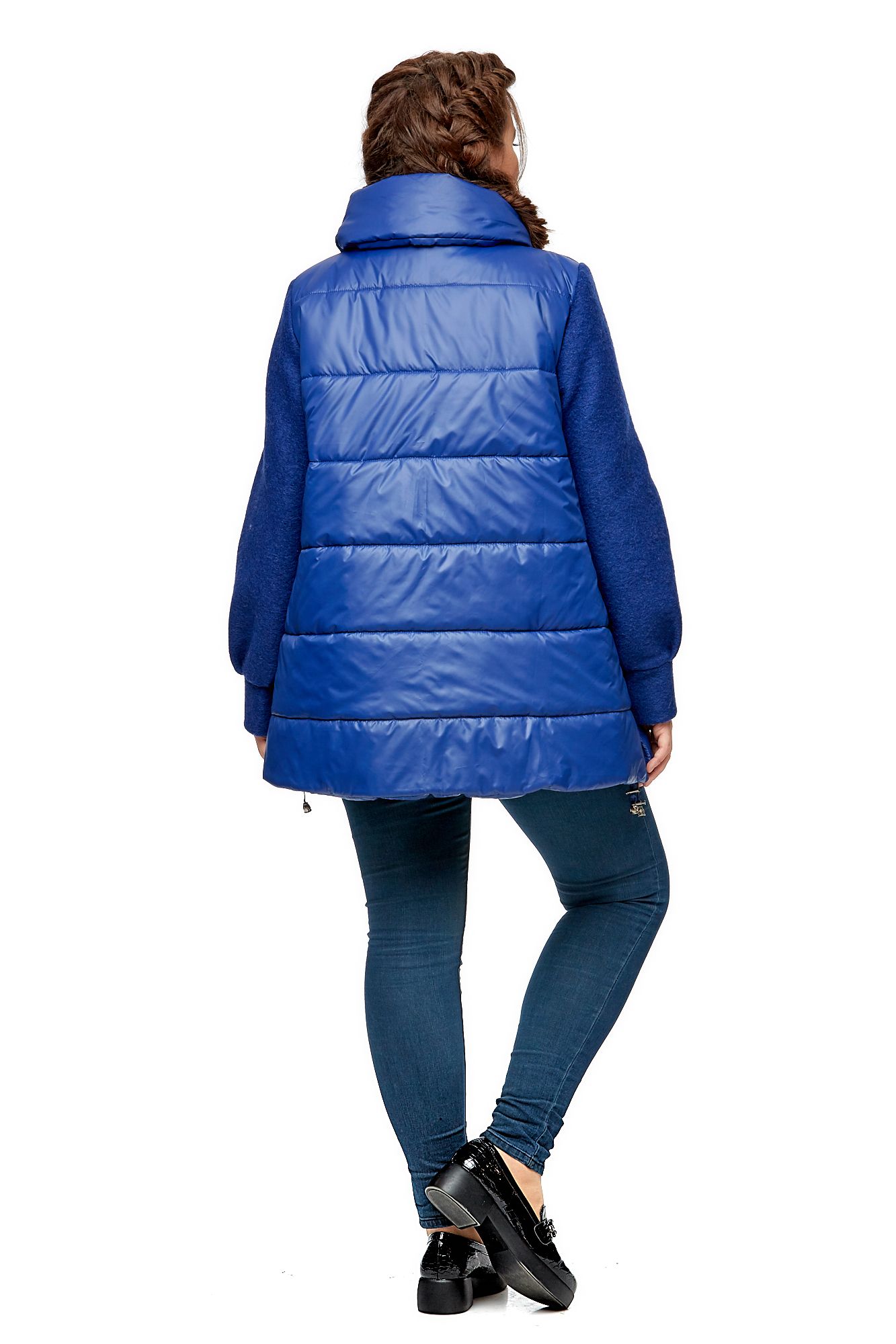 Куртка женская из текстиля с воротником 8000975-3