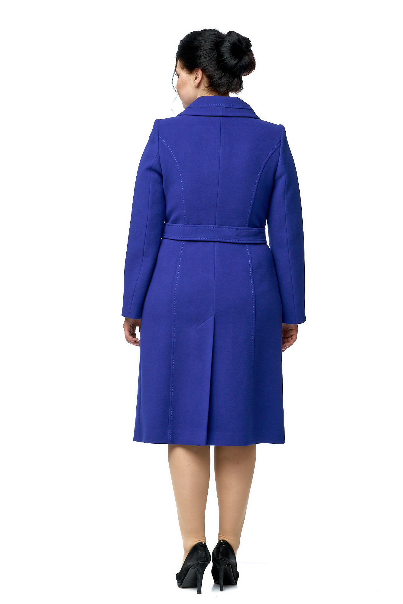Женское пальто из текстиля с воротником 8001019-3