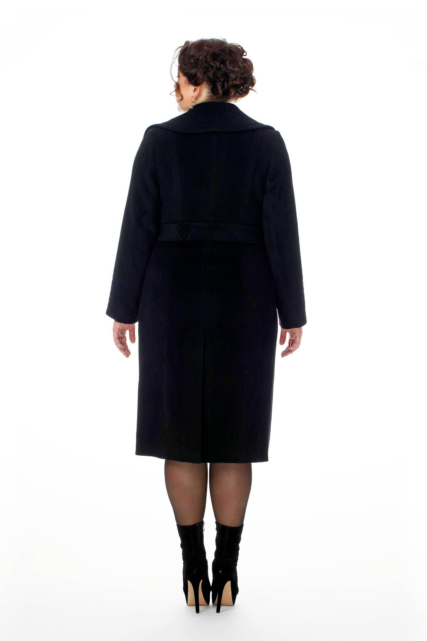 Женское пальто из текстиля с воротником 8002365-2