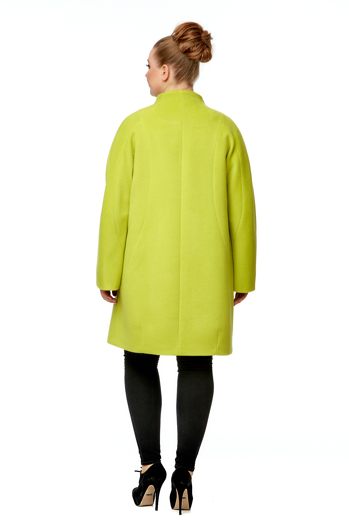 Женское пальто из текстиля с воротником 8002627-2
